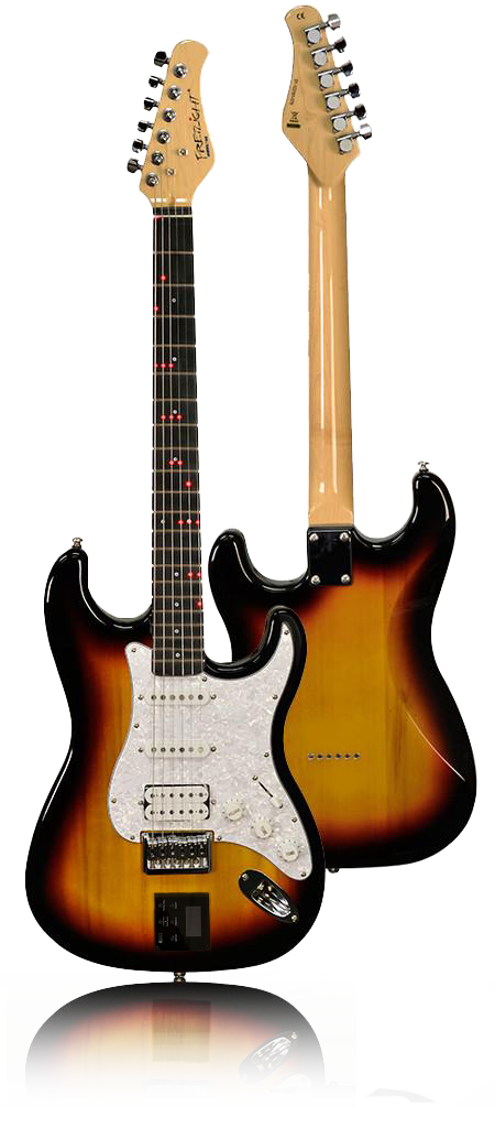 FG-200D Electric Guitar with Built-in Chords & Scales - Sunburst