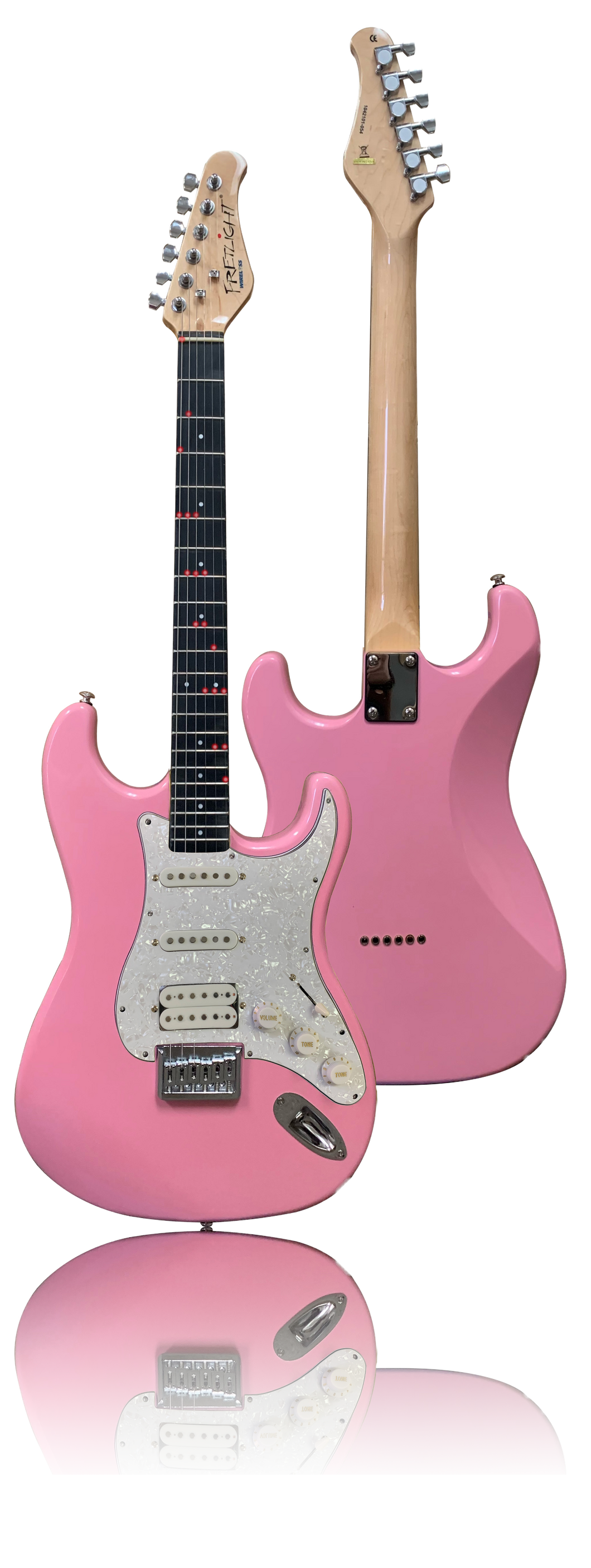 FG-621 Custom Shell Pink with White Pickguard