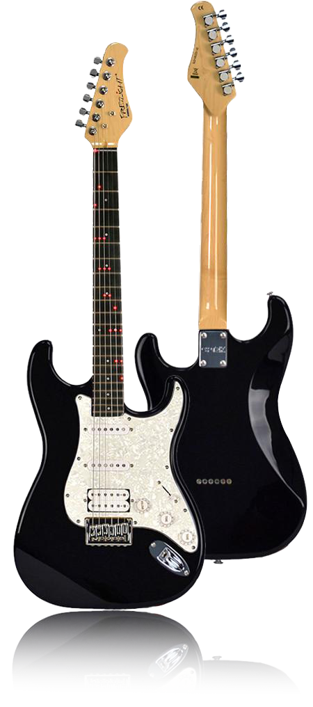 FG 621 Standard Wireless Electric Guitar Black The Fretlight